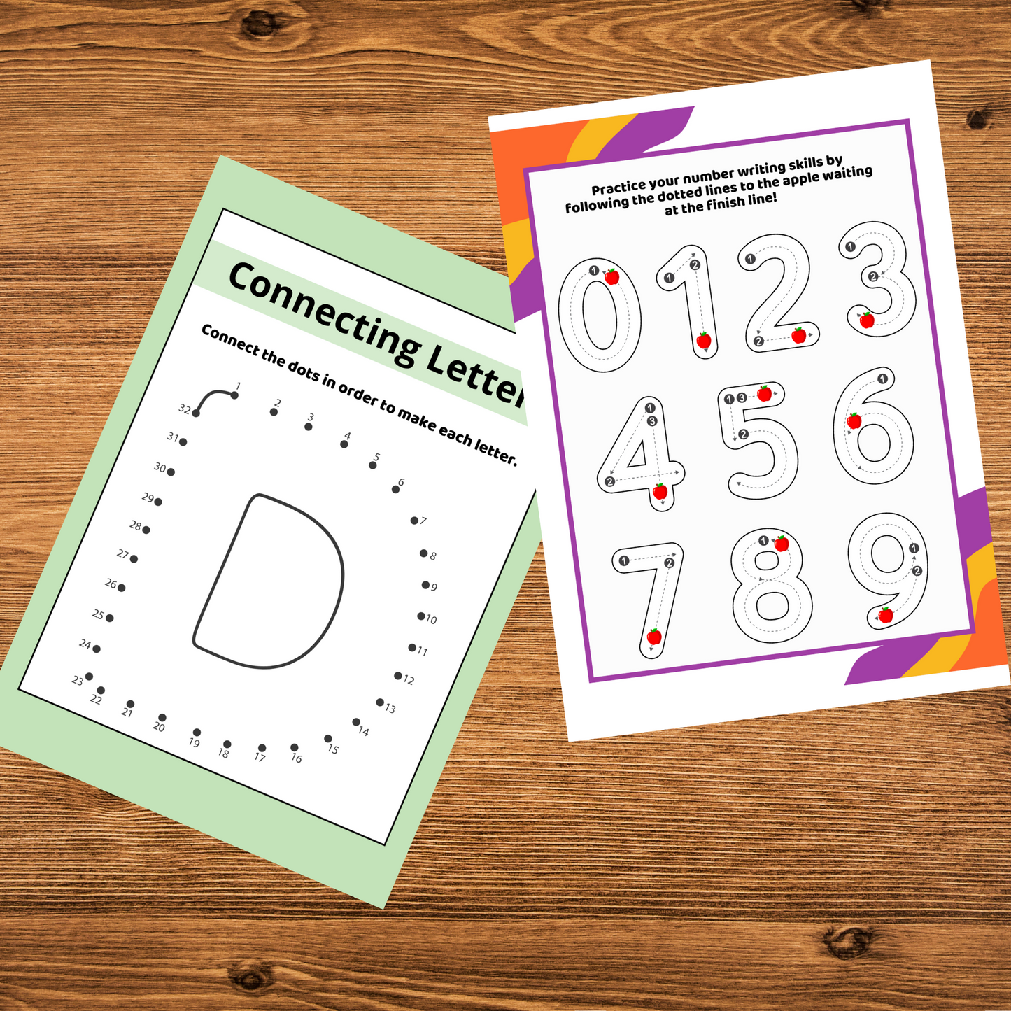 Alphabet & Number Worksheets for Kids (+200 Pages PDF Download)